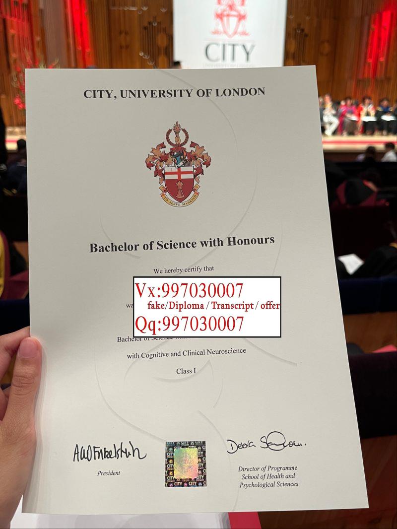 伦敦大学城市学院毕业证书样本，伦敦大学城市学院毕业证实拍