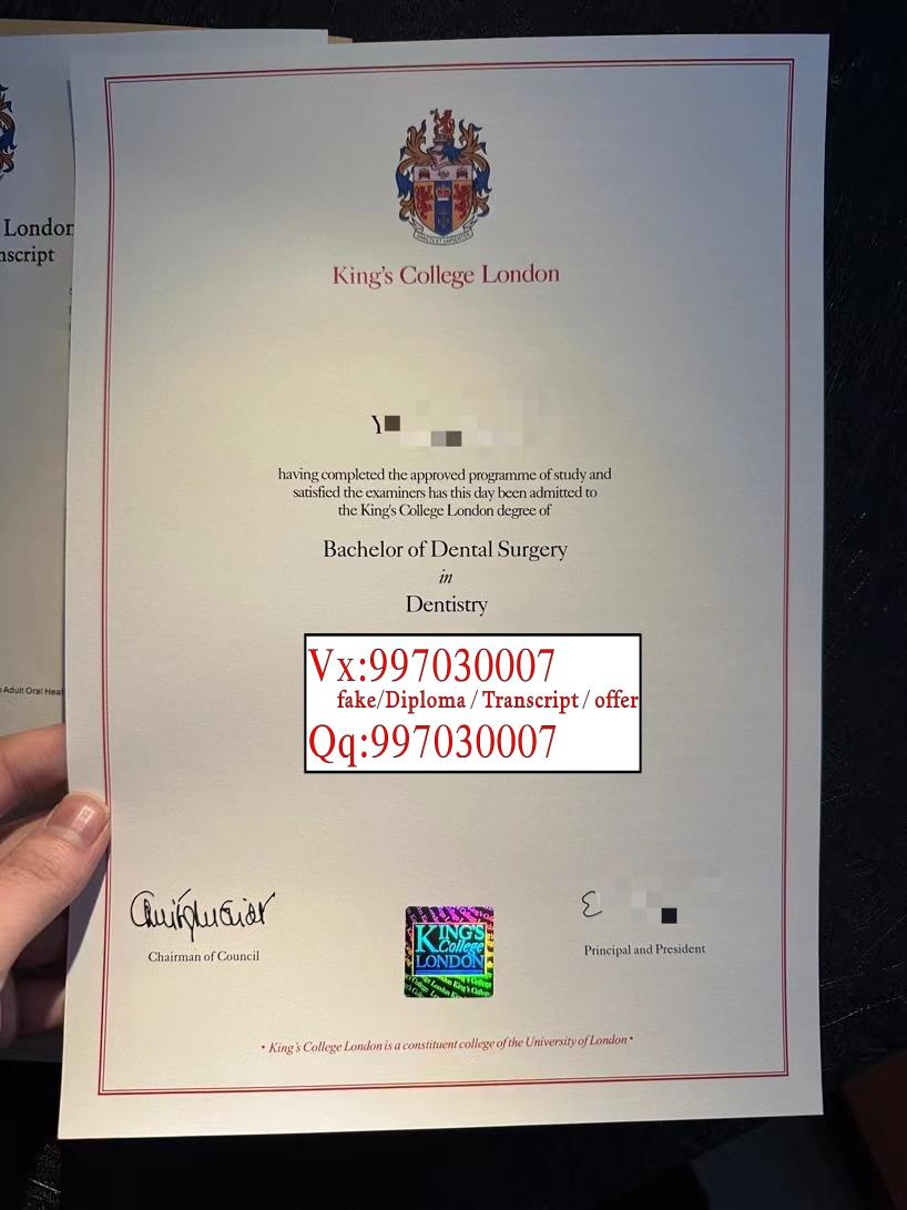 伦敦国王学院毕业证书样本，伦敦国王学院学位证模板