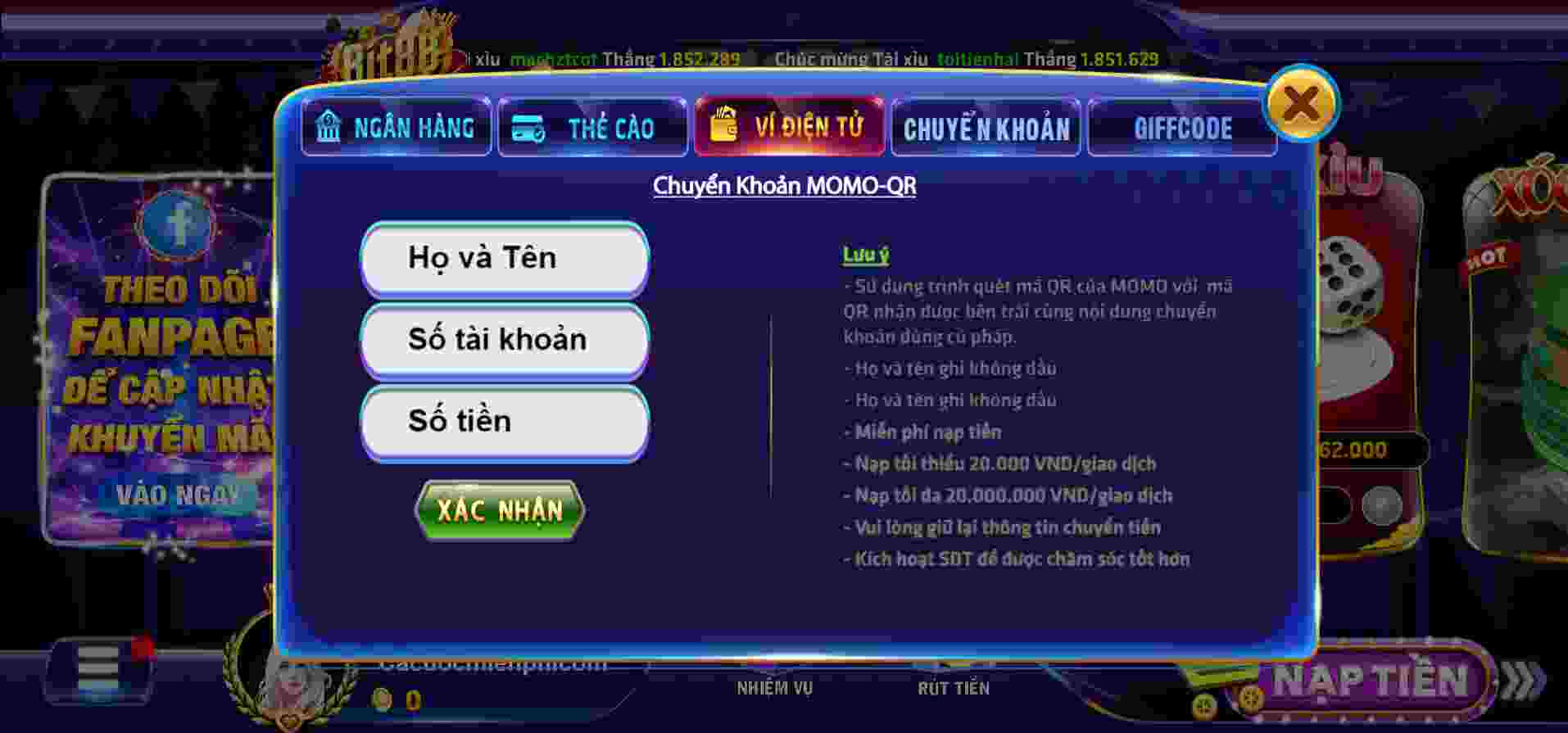 Hướng dẫn nạp tiền toàn diện nhất dành cho các trang web chơi game được xếp hạng Bet999 - Bet999
